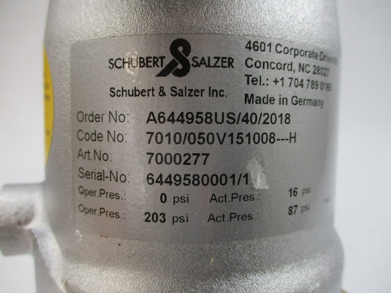 SCHUBERT&SALZER 7000277 7010/050V151008---H 0/203PSI NSNP