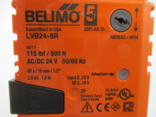 BELIMO G225B-L+LVB24-SR G2C7A2+LVB24-SR 24VAC/DC 250PSI NSNP