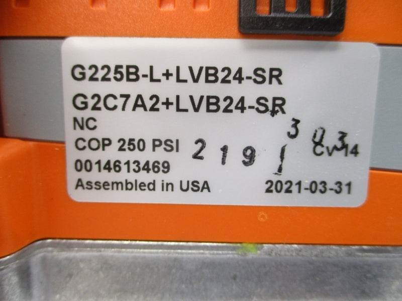 BELIMO G225B-L+LVB24-SR G2C7A2+LVB24-SR 24VAC/DC 250PSI NSNP