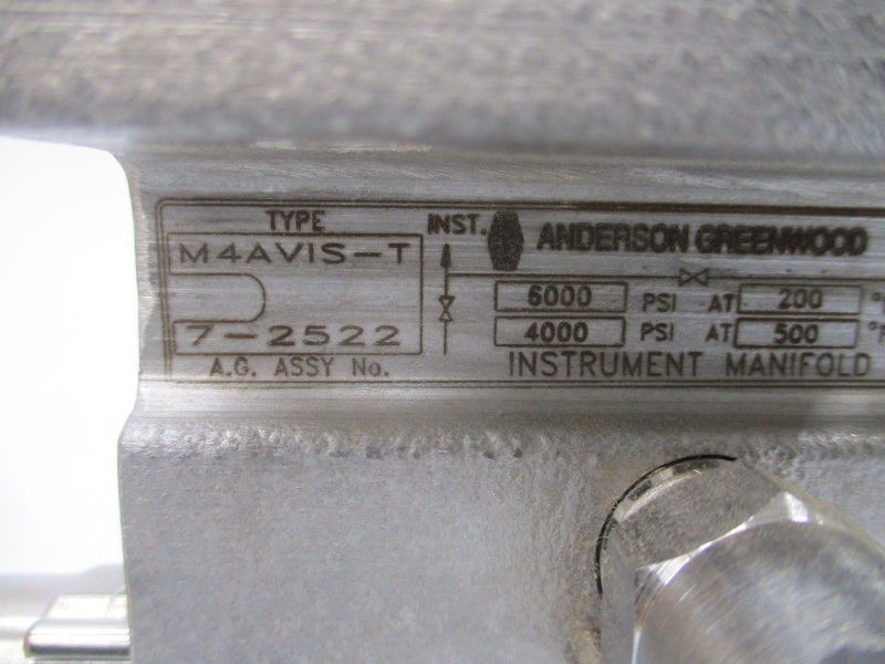 TYCO M4AVIS 02-2565-541 4000/6000PSI NSMP