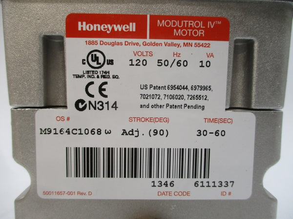 HONEYWELL M9164C1068 120V 30-60S NSMP