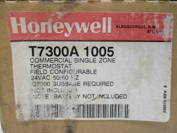 HONEYWELL T7300A1005 24VAC NSMP
