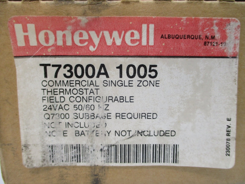 HONEYWELL T7300A1005 24VAC NSMP