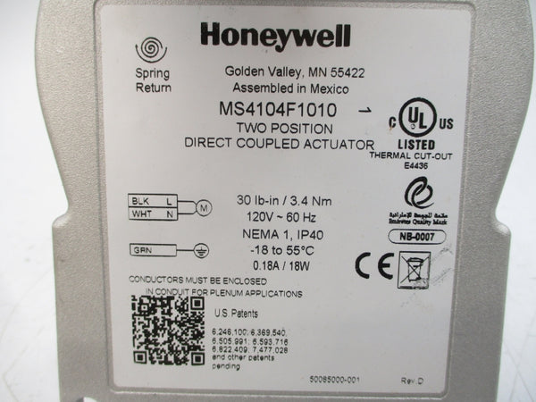 HONEYWELL MS4104F1010 120VAC 0.18A NSMP