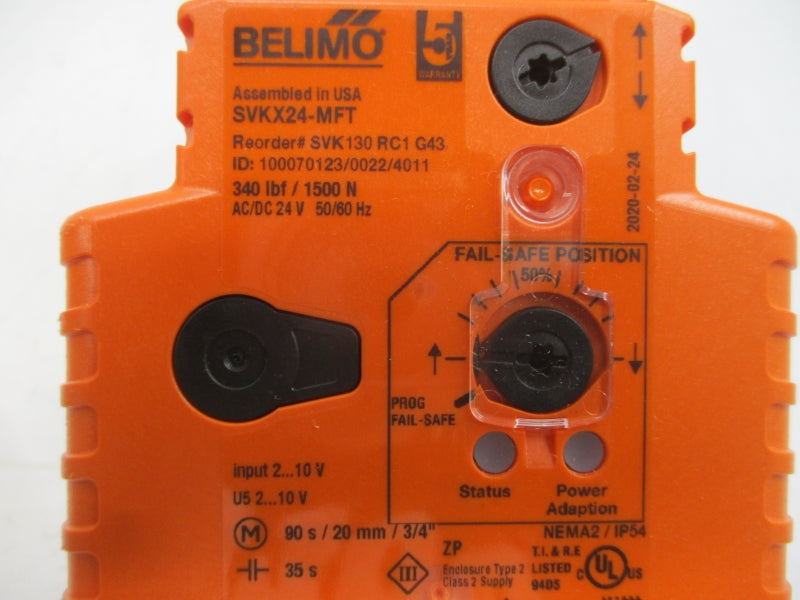 BELIMO SGVL+SVKX24-MFT SGVL+SVK130-RC1-G43 24VAC/DC NSMP