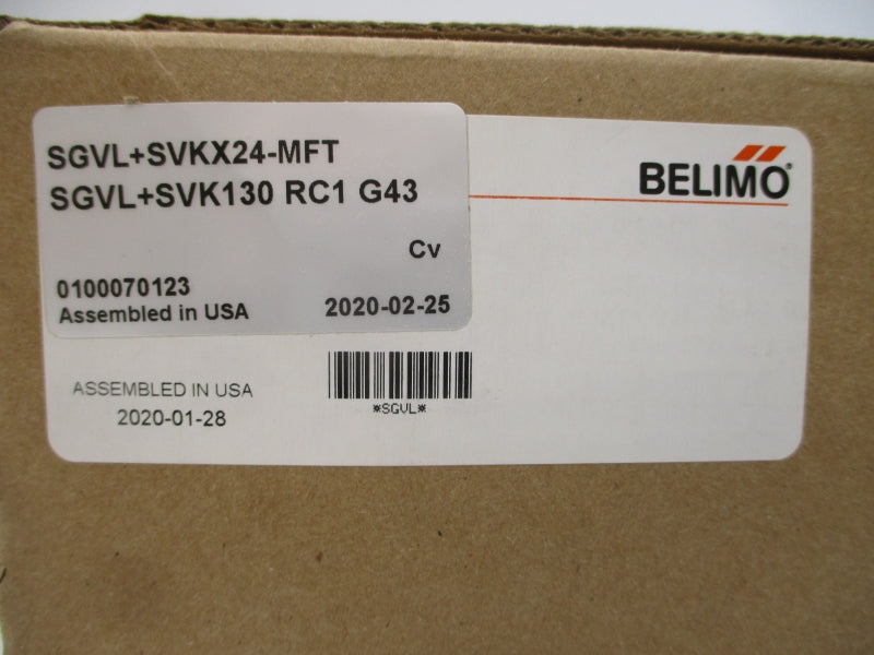 BELIMO SGVL+SVKX24-MFT SGVL+SVK130-RC1-G43 24VAC/DC NSMP