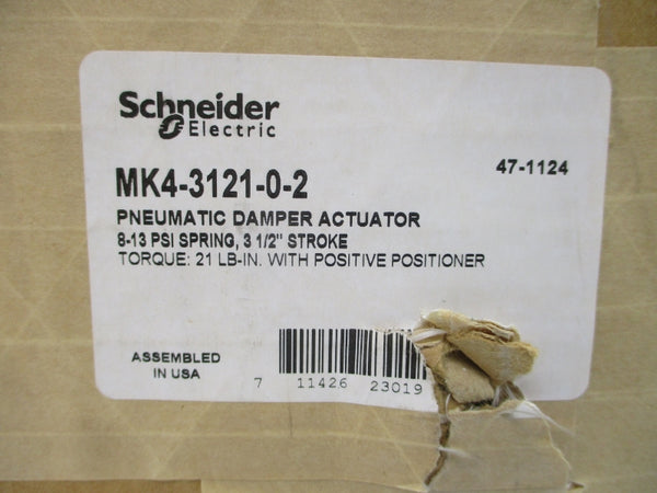 SCHNEIDER ELECTRIC MK4-3121-0-2 8-13PSI 3-1/2" NSMP
