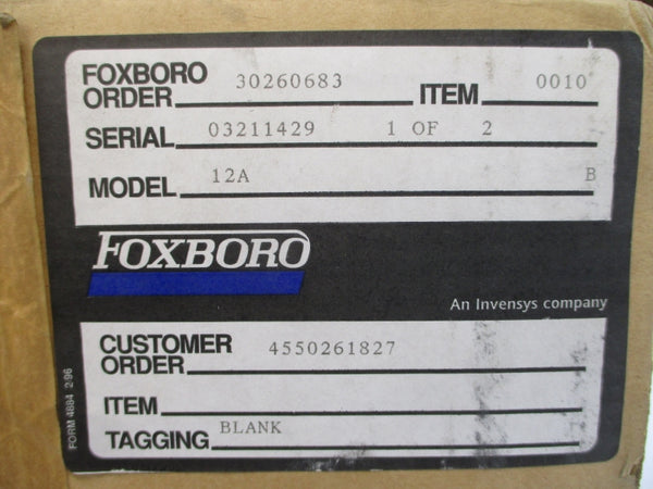 FOXBORO 12A 500-1000'F NSMP