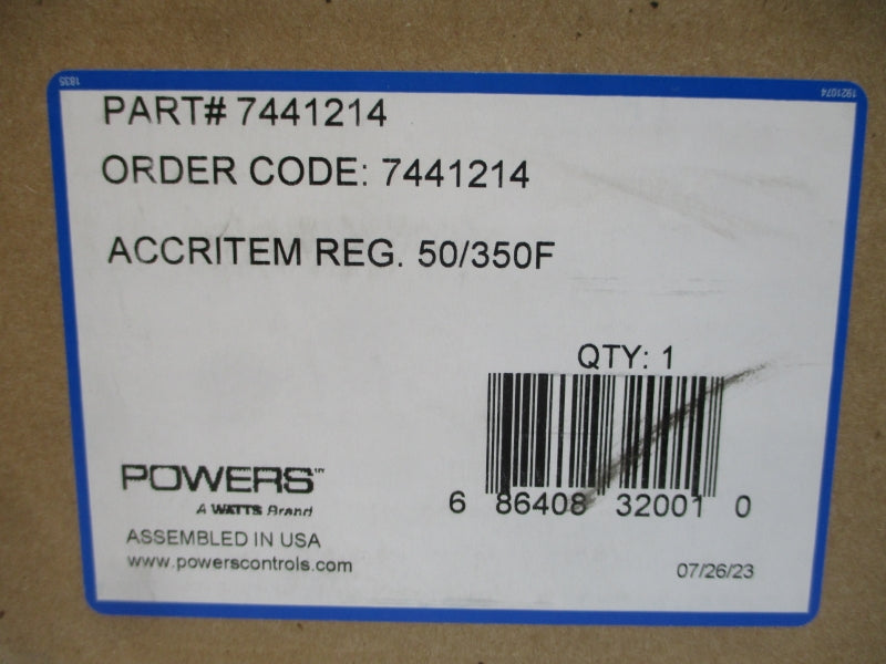POWERS 7441214 50/350'F NSMP