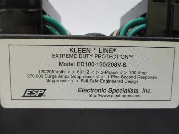 KLEEN ELECTRONIC SPECIALISTS ED100-120/208V-S/F 120/208V 100A NSMP