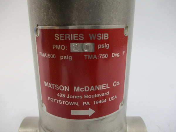 WATSON MCDANIEL SIB-13-N-020 20PSI 3/4" NSMP