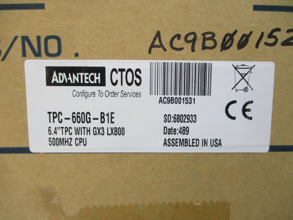 ADVANTECH TPC-660G-B1E 18-32VDC 1.8-3.16A NSMP