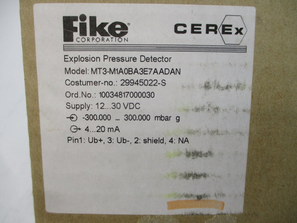 FIKE MT3-M1A0BA3E7AADAN 6901A7010E0 12-30VDC NSMP