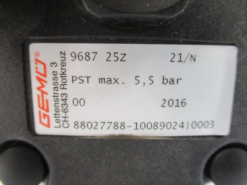 GEMU 9687-25X-21/N NSNP