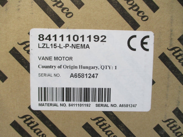 ATLAS COPCO 8411101192 LZL15-L-P-NEMA 100PSI NSMP