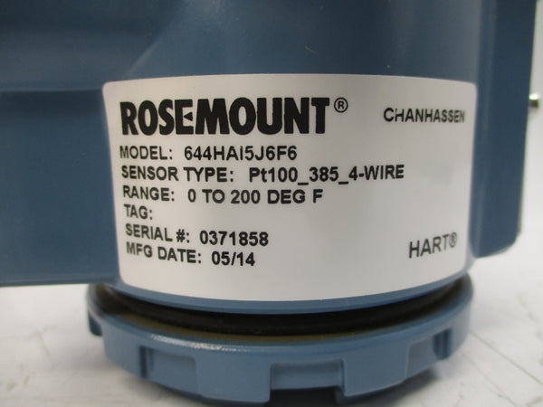 ROSEMOUNT 644HAI5J6F6 42.4V NSMP