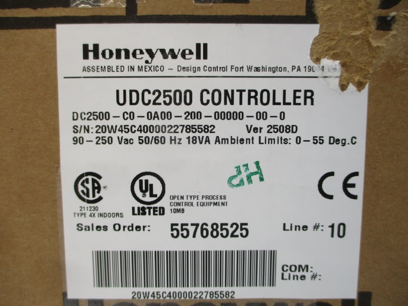 HONEYWELL DC2500-C0-0A00-200-00000-00-0 90-250VAC NSMP
