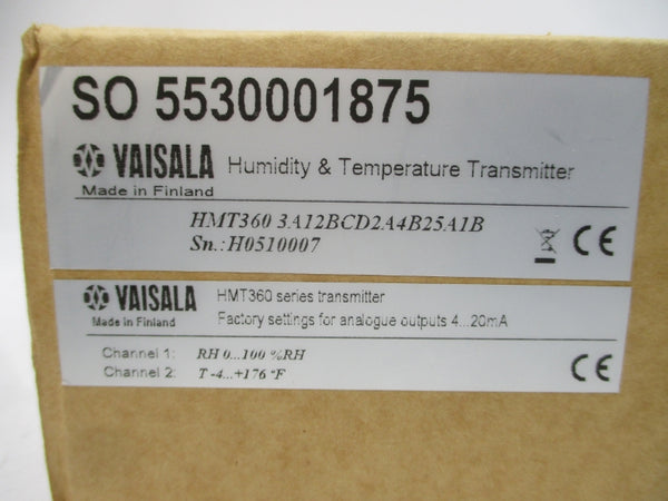VAISALA HMT360-3A12BCD2A4B25A1B NSMP