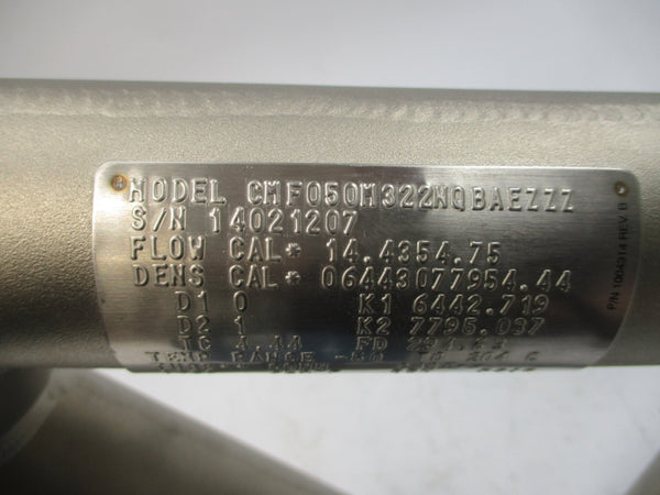 MICRO MOTION CMF050M322NQBAEZZZ 17.3V 850PSI NSNP