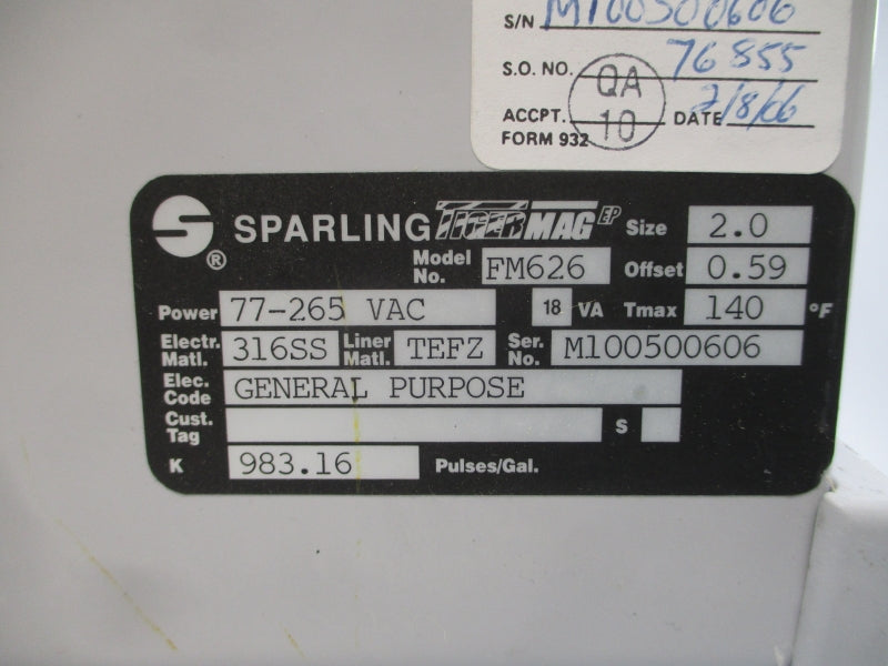 SPARLING FM626 77-265VAC 2" UNMP