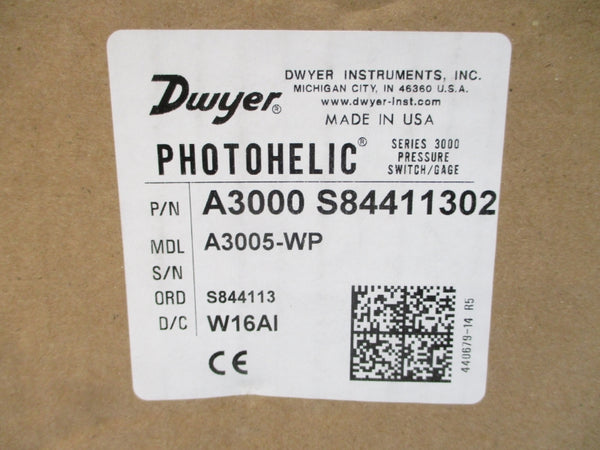 DWYER A3000-S84411302 A3005-WP NSFS