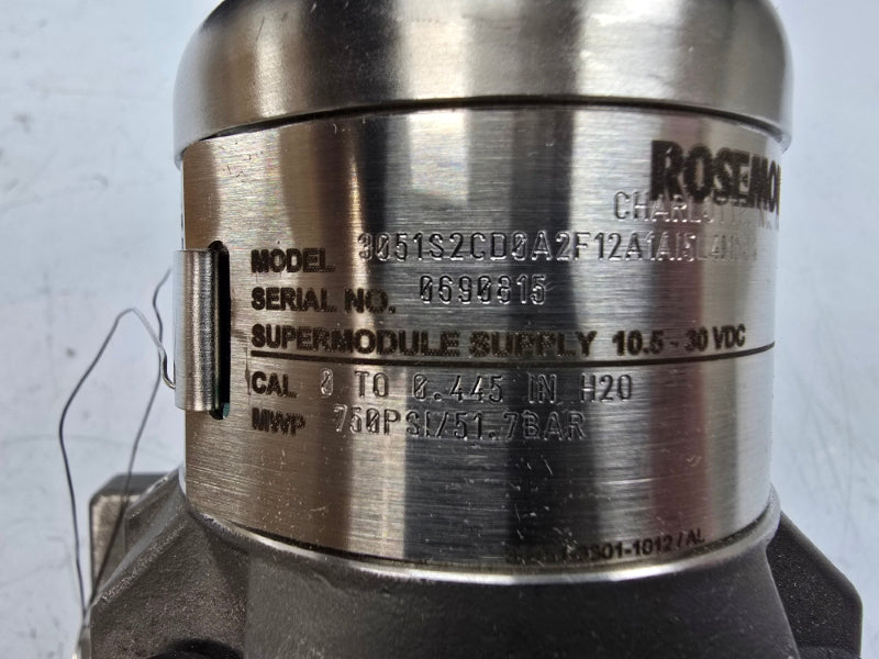 ROSEMOUNT 3051S2CD0A2F12A1AI5L4M5Q4 10.5-30VDC 750PSI NSMP