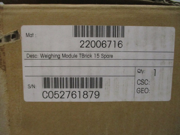 METTLER TOLEDO 22006716 TBRICK15 12VDC NSMP