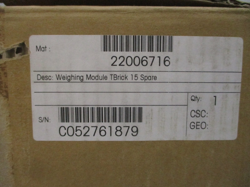 METTLER TOLEDO 22006716 TBRICK15 12VDC NSMP