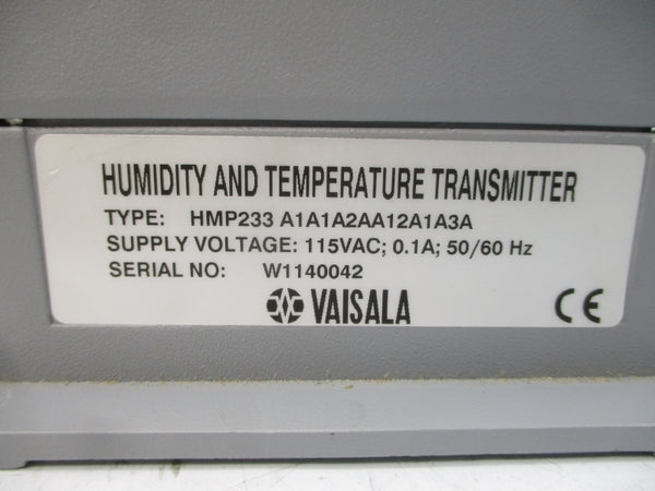 VAISALA HMP233-A1A1A2AA12A1A3A 115VAC 0.1A NSMP