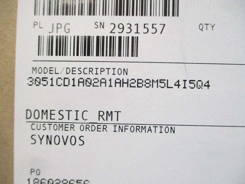 ROSEMOUNT 3051CD1A02A1AH2B8M5L4I5Q4 10.5-30VDC 2000PSI NSMP