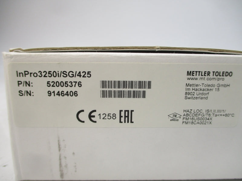 METTLER TOLEDO 52005376 INPRO3250I/SG/425 NSMP