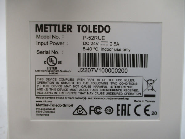 METTLER TOLEDO 30237290 P-52RUE 24VDC 2.5A NSMP