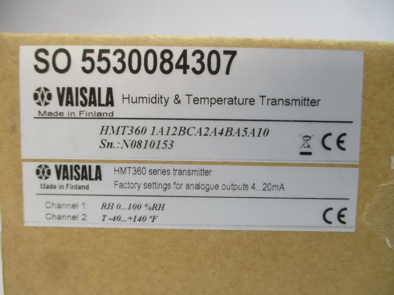 VAISALA HMT360-1A12BCA2A4BA5A10 NSMP