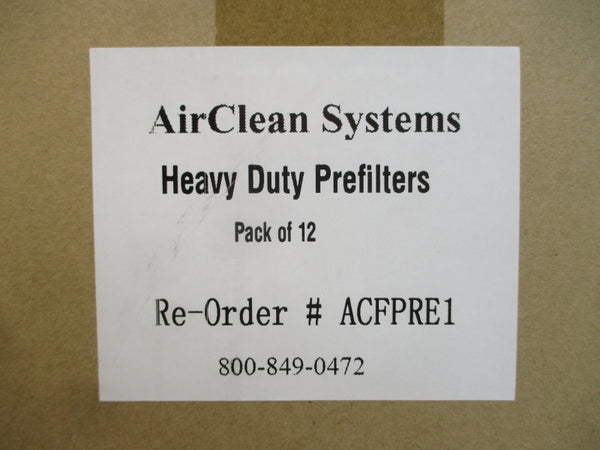AIRCLEAN SYSTEMS ACFPRE1 (PKG OF 12) NSMP