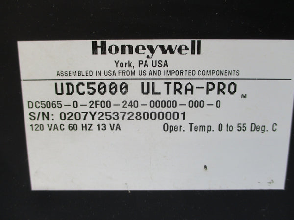 HONEYWELL DC5065-0-2F00-240-00000-000-0 120VAC NSNP