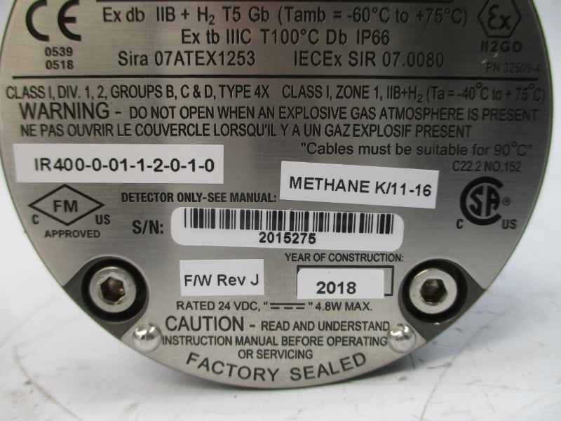 GENERAL MONITORS 32500-1 24VDC REV. J NSNP