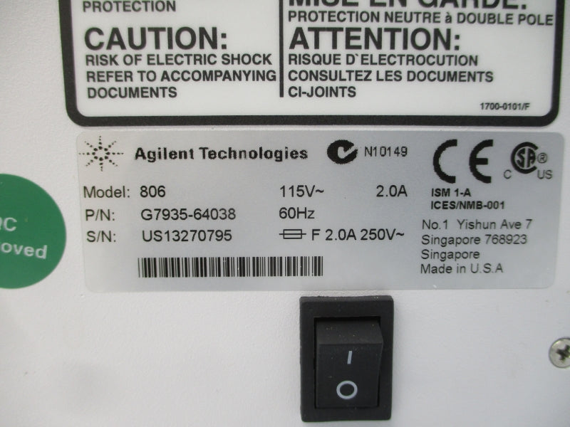 AGILENT TECHNOLOGIES G7935-64038 806 115V 2.0A NSNP