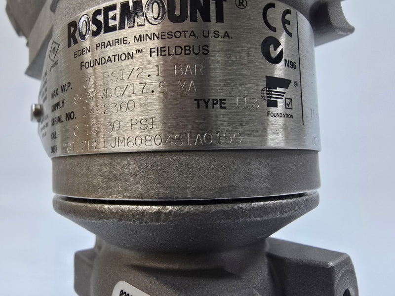 ROSEMOUNT 3051TG1F2B21JM6Q8Q4S1A0190 9-32VDC 30PSI NSMP
