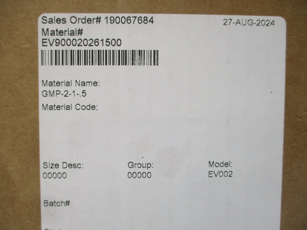 ITT EV900020261500 GMP2-1-.5 NSFS