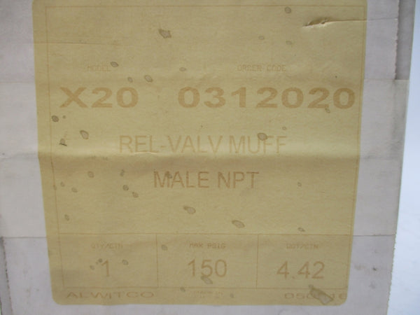 ALLIED WITAN X20 0312020 150PSI NSMP
