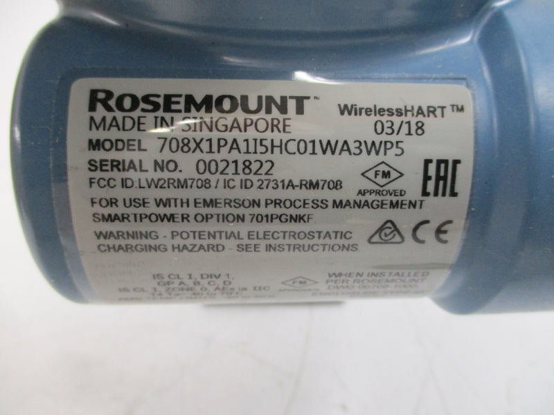 ROSEMOUNT 708X1PA1I5HC01WA3WP5 NSMP