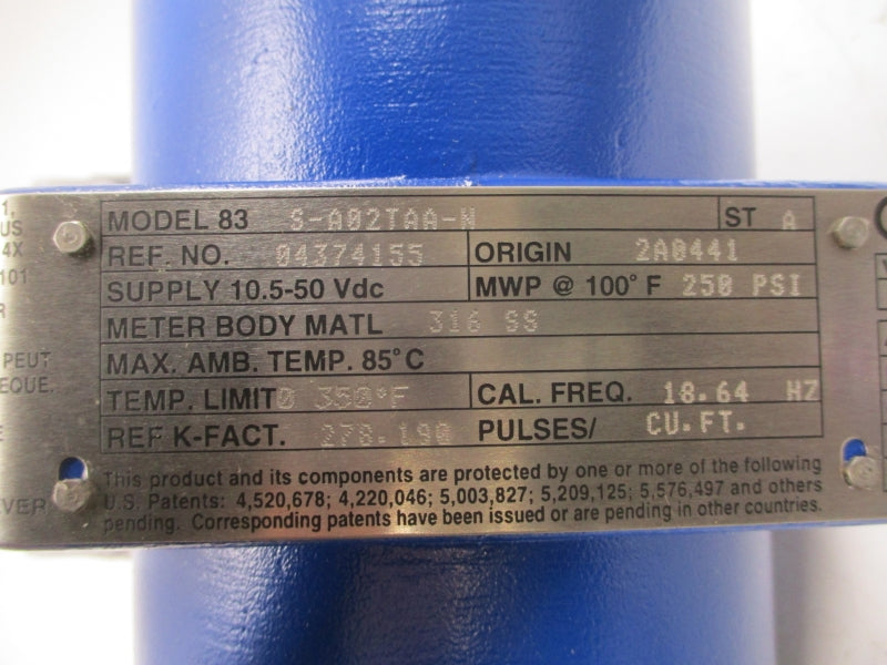FOXBORO 83S-A02TAA-N 10.5-50VDC 250PSI NSNP