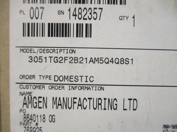 ROSEMOUNT 3051TG2F2B21AM5Q4Q8S1 9-32VDC 150PSI NSMP
