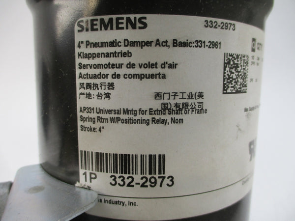 SIEMENS 332-2973 30PSI 4" NSNP