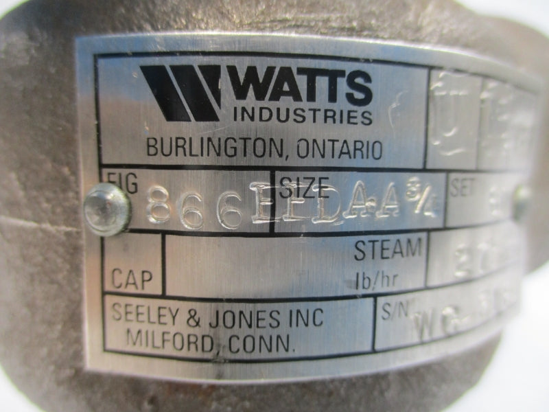 WATTS INDUSTRIES 866EEDAA 275PSI 3/4" UNMP