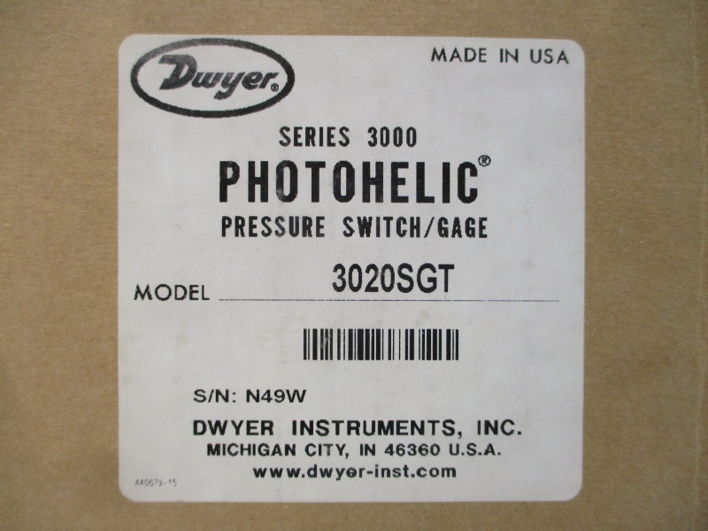 DWYER 3020SGT 10PSI NSMP