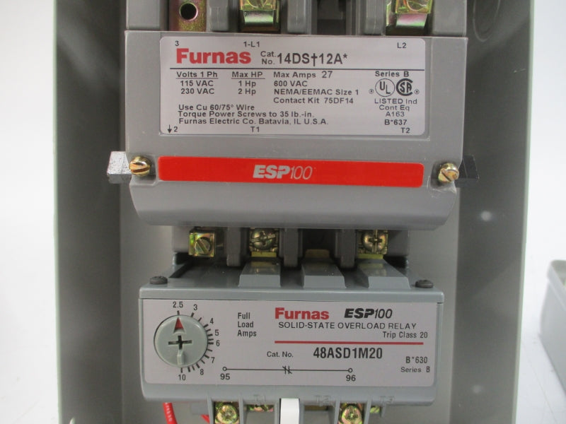 FURNAS 14DSD12BA SER. B 110-120/220-240VAC 2.5-10A NSMP