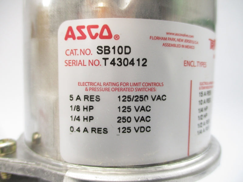 ASCO SB10D 125/250VAC 5A NSMP