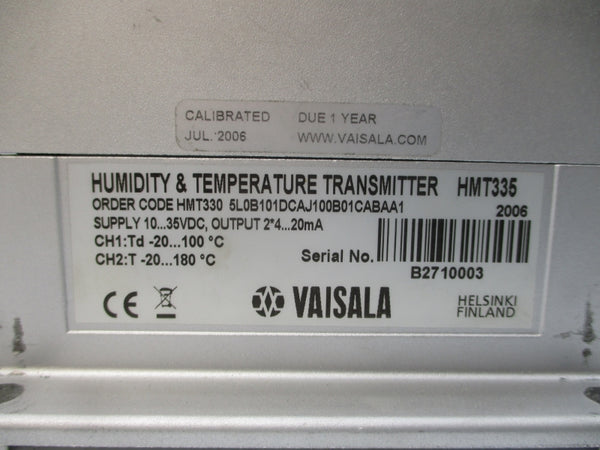 VAISALA HMT330-5L0B101DCAJ100B01CABAA1 10-35VDC UNMP