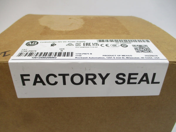 ALLEN BRADLEY 1756-PB75 SER. B 24VDC DATE: 2023 NSFS